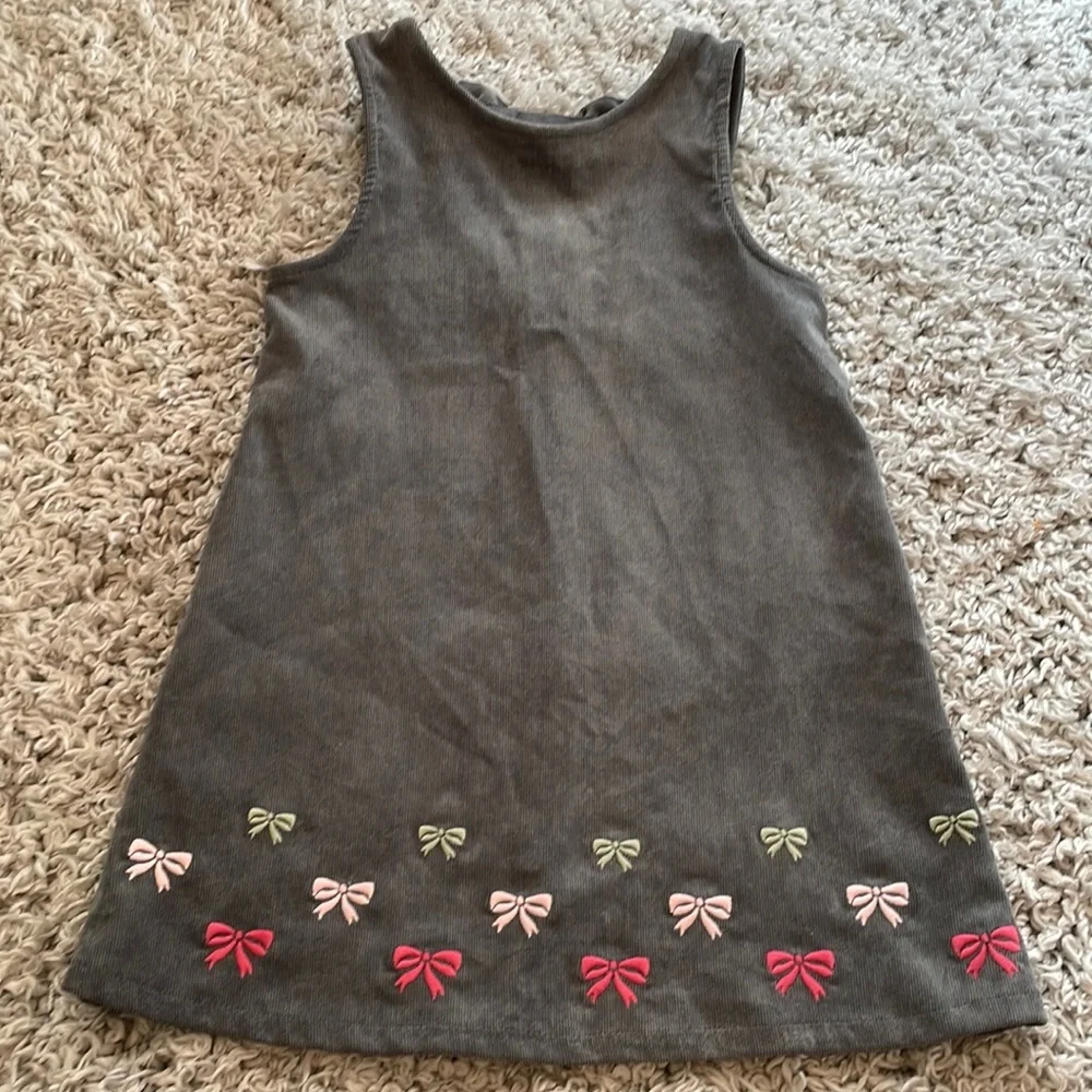 2008 Gymboree “Classroom Kitty” Corduroy Bow Dress, Size 4